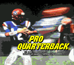 Заставка игры Pro Quarterback